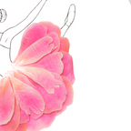 Ballerina & Pionblad – Poetisk Naturposter