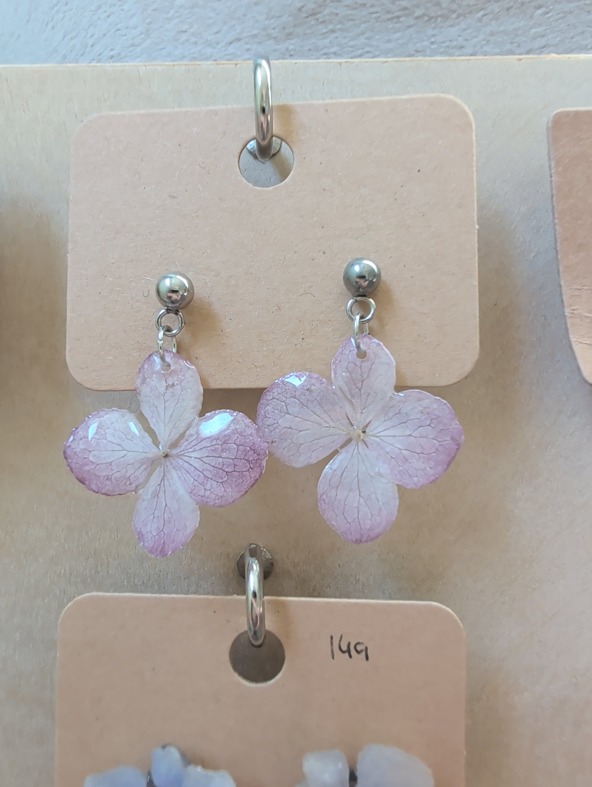 Hängande vit/rosa Hortensia