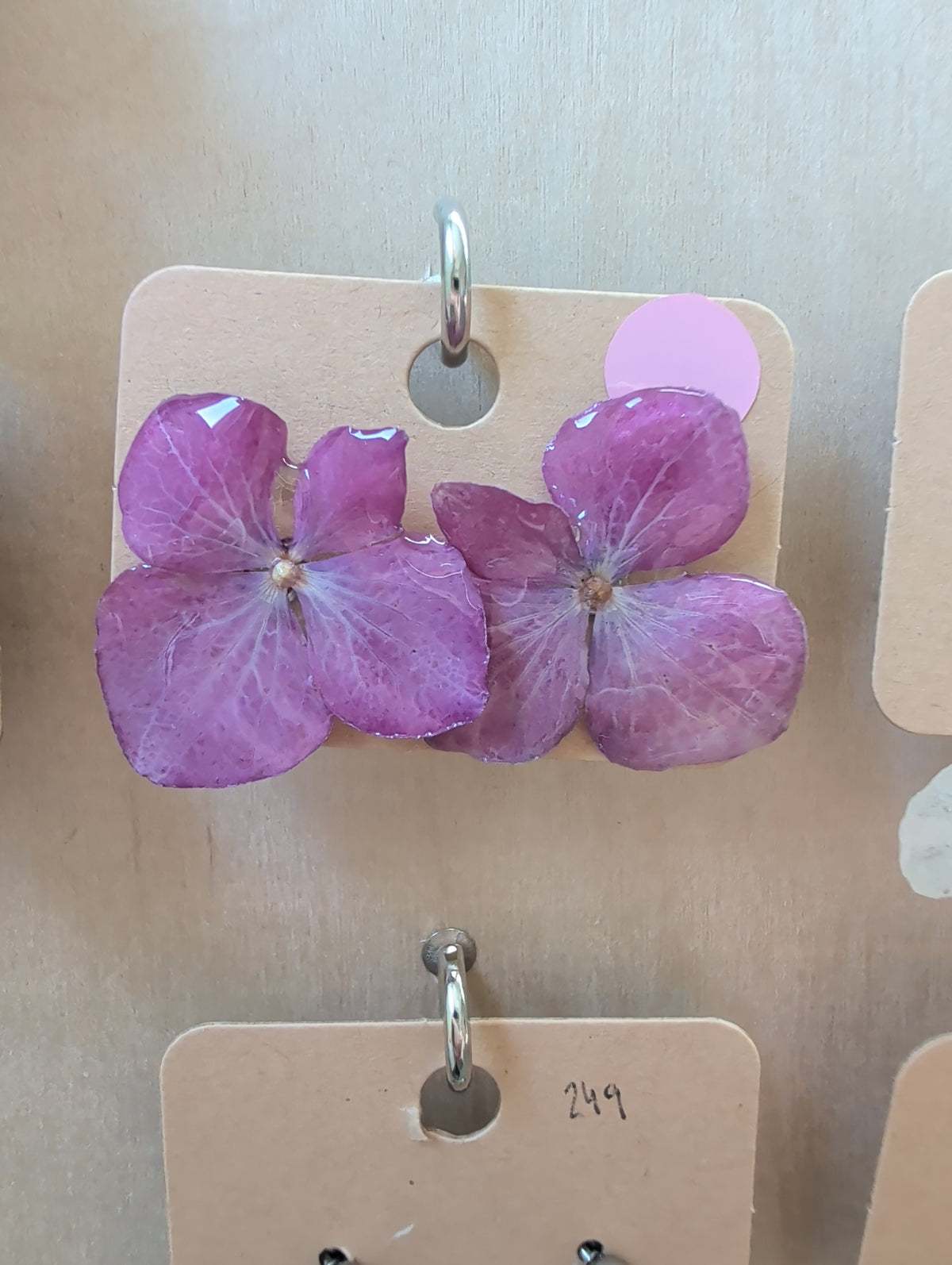 Studs lila Hortensia