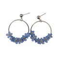 Örhänge Förgätmigej på ring